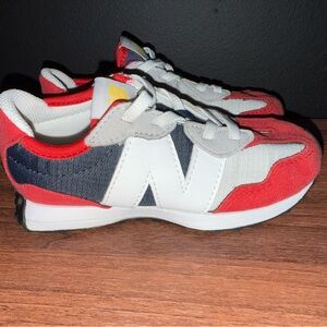 New Balance Red and White Sneakers for Active Style
